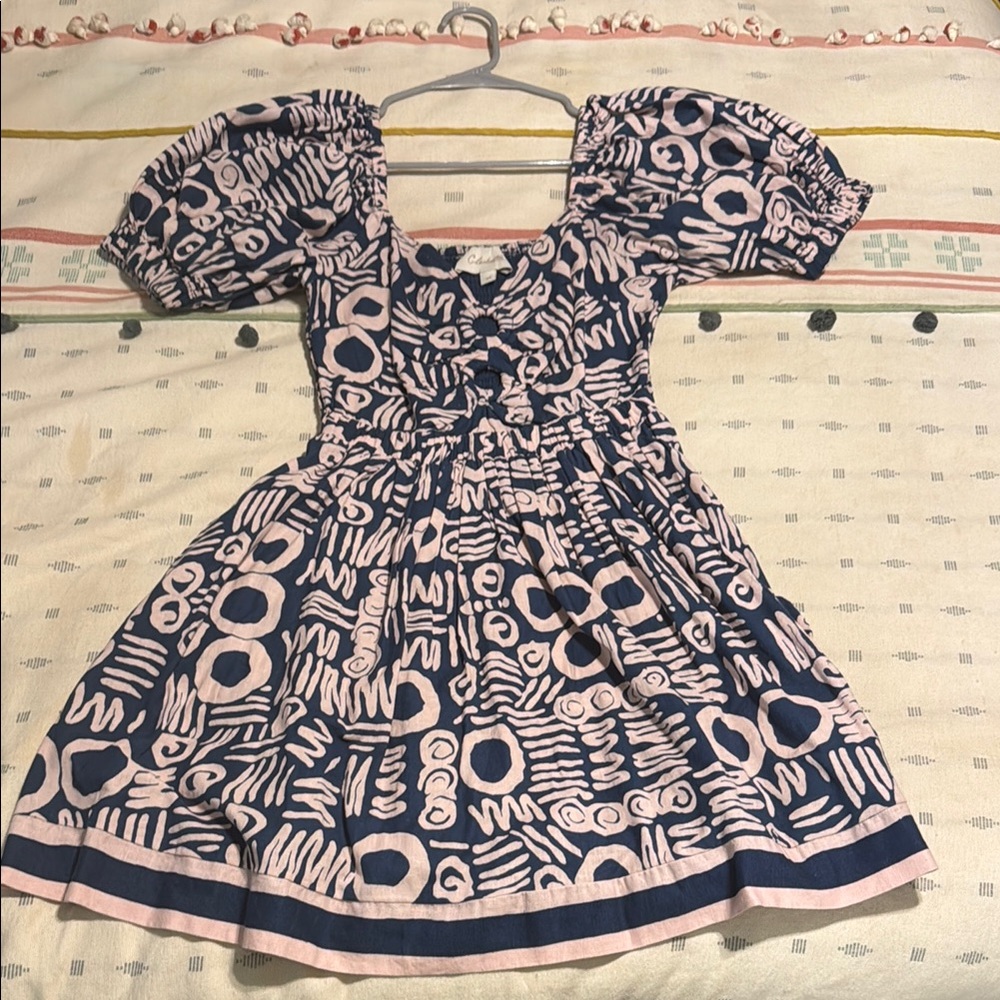 Cleobella Pink and Blue Patterned Dress